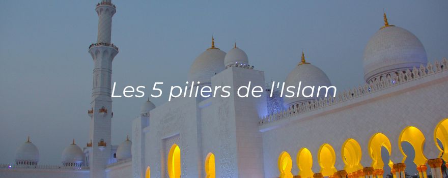 Image d'une mosquée en pleine nuit