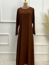 Abaya marron sur mannequin