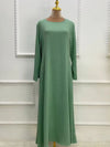 Abaya vert menthe sur mannequin