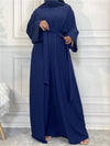 Une abaya kimono dubai bleu marine