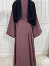 Abaya kimono &quot;Violet Poudré&quot;