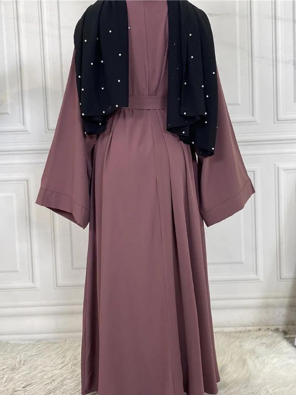 Abaya kimono &quot;Violet Poudré&quot;