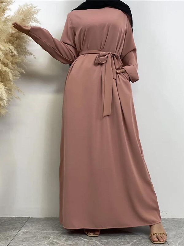 Abaya Rose Poudre Miss Hijab