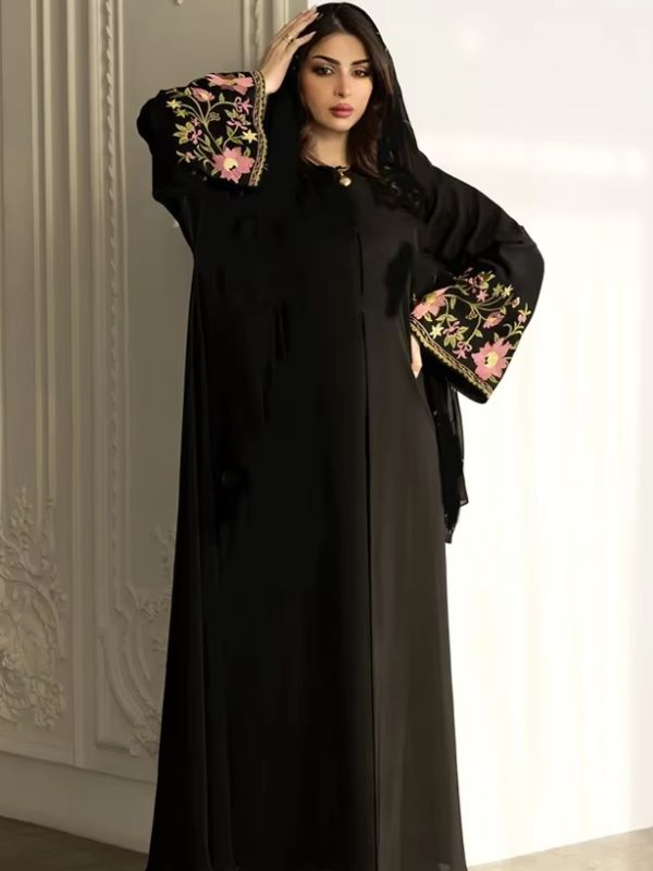 Abaya Satin Wardat Al-Layl