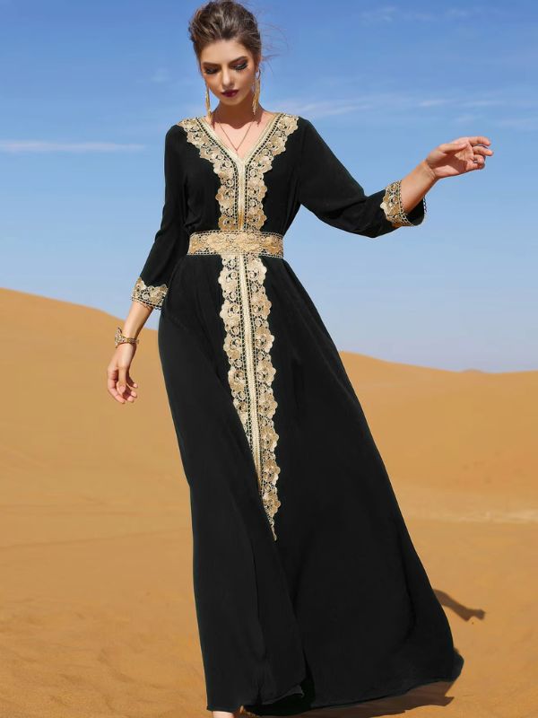 Moroccan Kaftan Caftan 2020 Noir Caftan Luxe Mariage Caftan