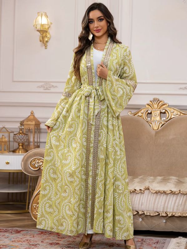 Caftan marocain Jardin d'Essaouira Miss Hijab™