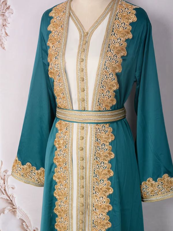 Robe De Prière Musulmane Femme - Caftan Ample En Coton - Abaya Grande Taille Confortable - 12