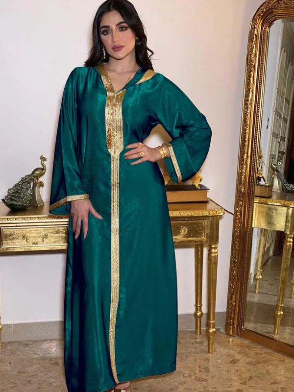 Greatfool Djellaba - Donna Di Alta Qualità - Caftano Da Donna, 1 Pezzo Sublime Djellaba Portatile Come Una Abaya Donna Un Abito Kabyle O Un Caftano Marocchino Beige Xl 122610781