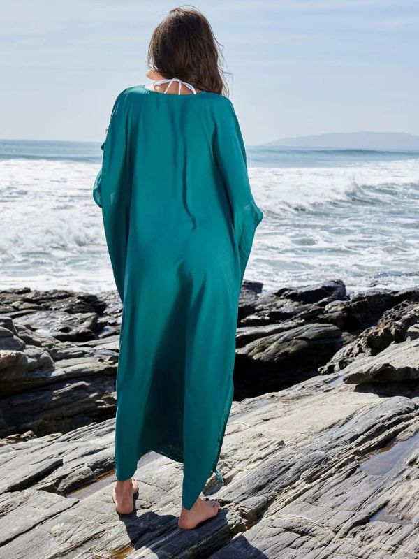 Djellaba marocaine &quot;Émeraude des Astres&quot;