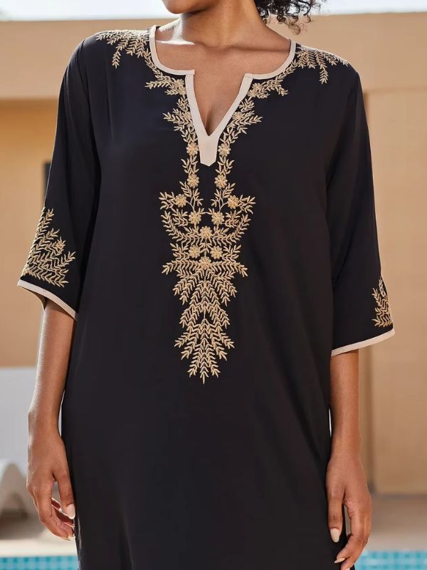 Vue rapprochée d&#39;une femme en djellaba