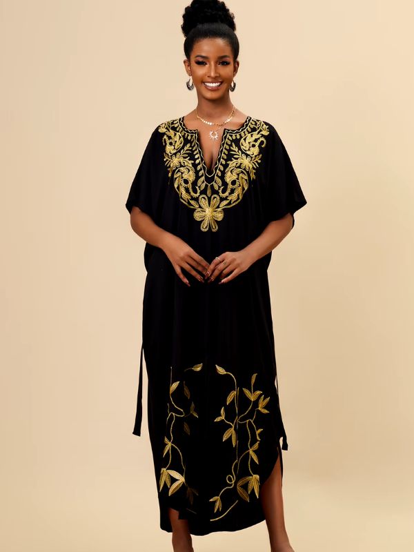 Djellaba marocaine noire Layla Miss Hijab™