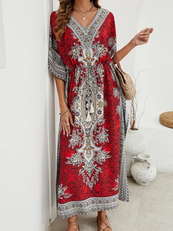 Djellaba marocaine "Rubis al-Qamar"