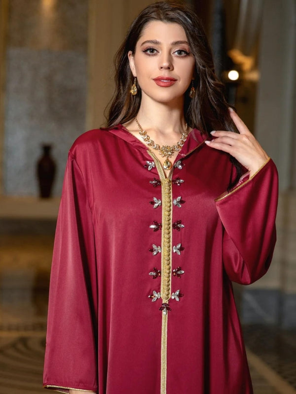 Djellaba grenat femme sale