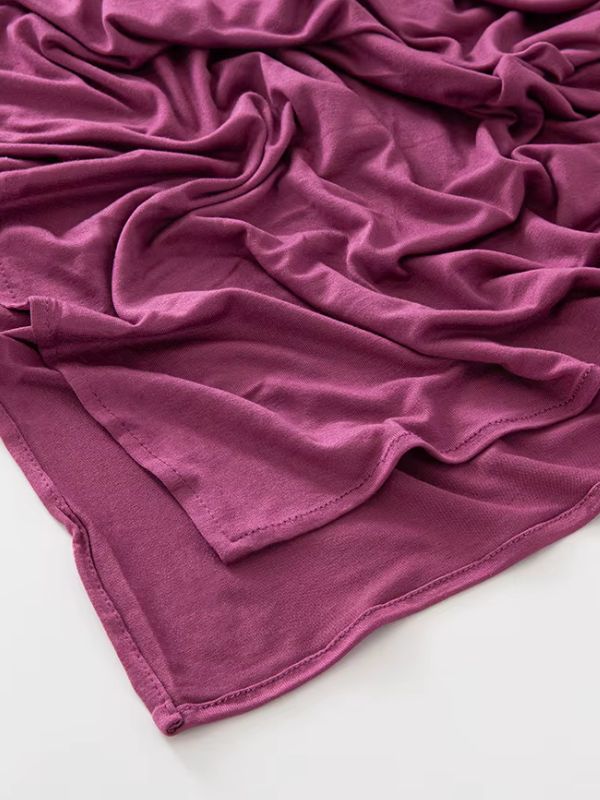 Hijab en jersery de coton couleur fuchsia