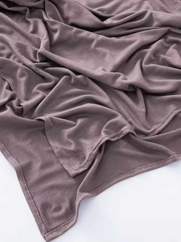 Hijab en jersey coton kaki