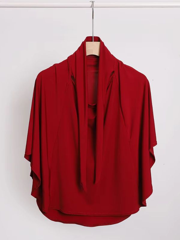 Hijab long rouge