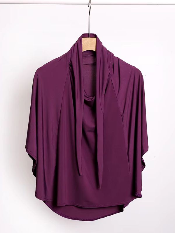 Hijab long violet