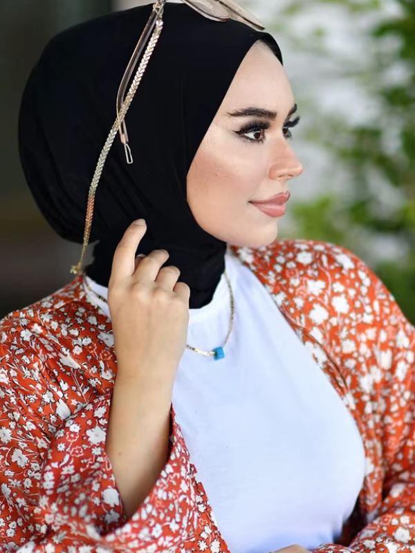 Hijab Maroc Noir Safi