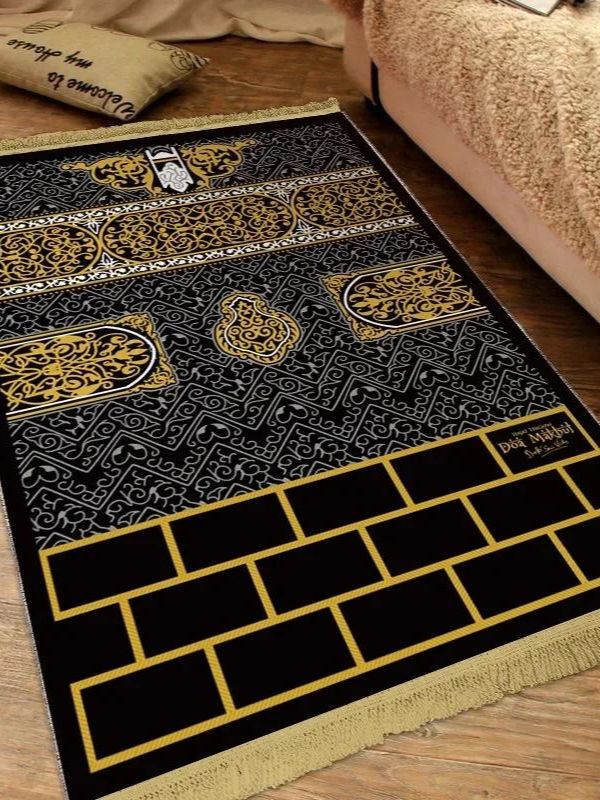 Tapis de prière avec motif kaaba